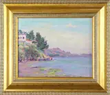 Morro Bay by Gary Ray, 2000, oil on canvas board, sold May 2022