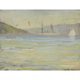 Untitled by Joseph Sacks, oil on board, sold May 2022