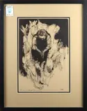 Untitled by Jack Zajac, lithograph, sold May 2022