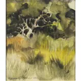 California Oak by Richmond Irwin Kelsey, 1931, watercolor on paper, sold May 2022