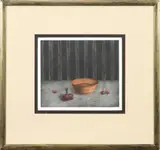 Untitled by Tomoe Yokoi, mezzotint in color, sold May 2022