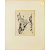 Untitled by Alfred Kubin, lithograph, sold May 2022