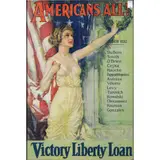 Americans All!," Victory Liberty Loan lithographic poster by Howard Chandler Christy, Lithograph Manufacturing Company, sold May 2022