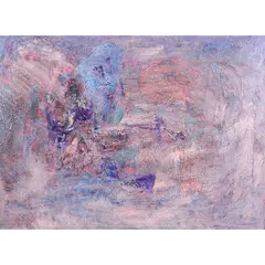 Non-Objective Scene by Jim Casteel, 1999, oil on canvas, sold May 2022