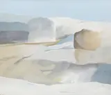 Arctic Bay by Toni Onley, oil on canvas, offered Sep 2020