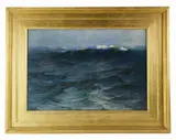 the wave by Chauncey Foster Ryder, pastel, sold Oct 2024