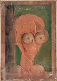 Attributed by Louise Scott, Oil on Masonite, sold Apr 2024