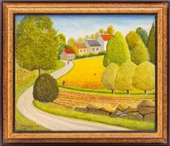 L'Ete / El Verano / The Summer by André Bouquet, Oil on Canvas, sold Apr 2024