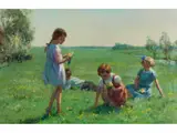 Frühling by Louis Soonius, oil on canvas, offered Mar 2026