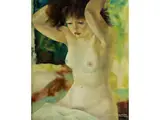 Untitled by Grigory Gluckmann, oil on canvas, offered Dec 2022