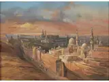 Ansicht von Kairo by Ippolito Caffi, gouache, sold Sep 2019