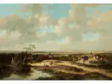 Weite Holländische Landschaft by Jan Evert Morel d.J., oil on panel, offered Apr 2022