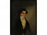 Halbbildnis des Earl of Bonham by Englischer Monogrammist des 19. Jahrhunderts, oil on panel, offered Apr 2016