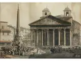 Ansicht des Pantheons in rom by Giovanni Volpato, 1733 – 1803, drawing, offered Dec 2018