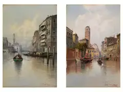 Canal Grande in Venedig by Karl Kaufmann, oil on panel, sold Dec 2024