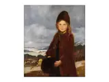 Mädchenportrait vor Winterlicher Landschaft by Colombo Max, oil on canvas, offered Mar 2025