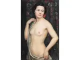 Halbakt Einer Jungen Frau by Juliette Samuel, pastel, sold Dec 2024