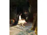 Blick in ein Haremsgemach by T. V. Roussel, oil on canvas, offered Dec 2015