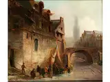 Stadtansicht by Jan Baptist van Tetar Elven, oil on canvas, offered Dec 2015