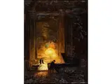 Nocturno by Otto Eduard Pippel, oil on canvas, sold Jun 2024