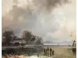 Winterfreuden by Anton Doll, oil on canvas, offered Mar 2026