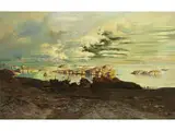 Norwegische Fjordlandschaft by genannt „J. Rollin“ Karl Kaufmann, oil on canvas, offered Sep 2018