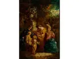 Figurengruppe mit Kindern Unter Bäumen by Adolphe Joseph Thomas Monticelli, oil, offered Dec 2015