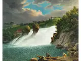 Der Rheinfall bei Schaffhausen by Matthias Rudolf Toma, oil on canvas, offered Sep 2025