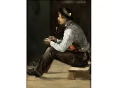 Rauchender Bauer by Johann Michael Neder, oil on canvas, sold Sep 2017