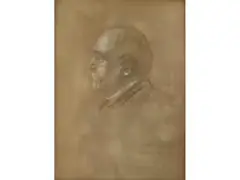 Portrait Otto von Bismarck by Franz von Lenbach, pastel, sold Dec 2019