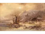 Eisvergnügen by Anton Doll, oil on panel, offered Jun 2025