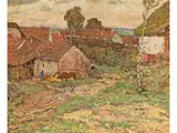 Ländliche Szene by Josef Ullmann, oil on board, offered Dec 2025