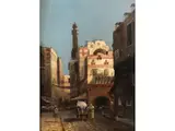 In Kairo by August von Siegen, oil on panel, sold Mar 2023