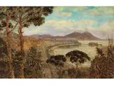 Ansicht von Neapel mit dem Vesuv by John Henry Bradley, oil on canvas, offered Mar 2023