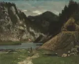 Berglandschaft mit See by Cherubino Patà, 1884, oil on canvas, sold Sep 2024
