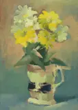 Fleurs by Rodolphe-Théophile Bosshard, 1945, oil on paper, offered Sep 2024