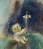 s' unschuldige glückleche Blüemeli by Mili Weber, watercolor, sold Sep 2024