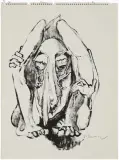 Sitzende by Robert Indermaur, gouache, offered Sep 2024