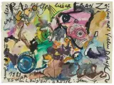 Liebe Radmilla, Lieber Franz by Jean Tinguely, 1989, mixed media, sold Sep 2024