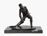 Hockeyspieler by Walter Knecht, 1940, bronze, offered Sep 2024