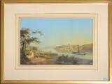 Ansicht von Diessenhofen by Bleuler Schule, 1.Hälfte 19.Jh., gouache, sold Sep 2024