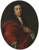 zugeschrieben Portrait wohl von Johann Rudolf Thurn(e)ysen by Johann Rudolf Huber, oil on canvas, sold Sep 2024