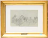 zugeschrieben Die Unterhaltung by François Louis Bonnet, pencil, offered Sep 2024