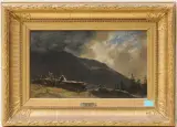 Der Friedhof by Charles Humbert, 1857, oil on paper, sold Sep 2024