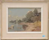 Schloss Greifensee by Willy Friedrich Burger, 1943, oil on canvas, offered Sep 2024