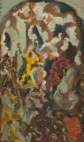 Conversion St. Paul" recto/"Etude paysage" verso by Fernand Dubuis, oil on board, offered Sep 2024