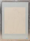Liegender Akt by Cesare Ferronato, 1979, ink, sold Sep 2024