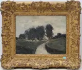 Herbstliche Landschaft by Leopold Haefliger, 1980, oil on canvas, sold Sep 2024