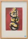 Kompostion by Carl Walter Liner, 1979, gouache, offered Sep 2024