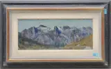 Fextal - Piz Lagrev by Hugo Lüdin, 1983, oil on canvas, sold Sep 2024